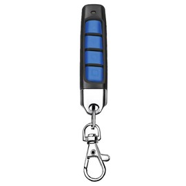 Wireless Cloning Remote Control Keychains, Set of 5, Replacement for Garage Door, Electronic Gate, Vehicle Central Locking Systems (ARROW, Black-Blue)