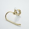 WOLIBEER Polished Gold Toilet Paper Holder, Brass Crystal Tissue Holder