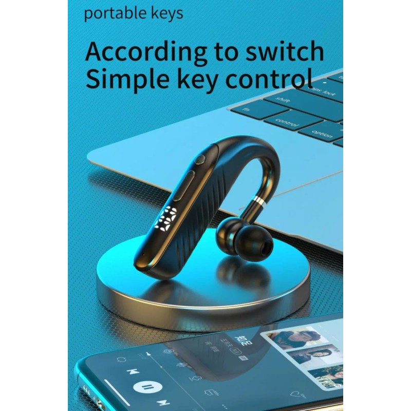 Pmarket Audífono M6 Bluetooth 5.2 Pantalla Indicadora Manos Libres