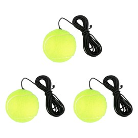 Tabanzhe Tennis Trainer Ball with Cord,3PCS Tennis Training Balls and String Replacement Equipment Accessories for Beginner Kids Adult Single Player Practice Training