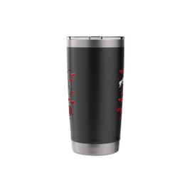 Valentine's Day Dogo Argentino Dog Stainless Steel Insulated Tumbler