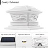 Davinci Lighting Renaissance Solar Outdoor Post Cap Lights - Includes