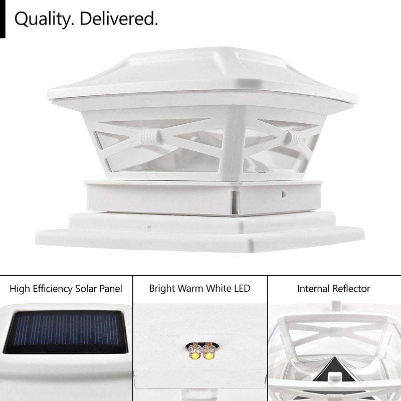 Davinci Lighting Renaissance Solar Outdoor Post Cap Lights - Includes