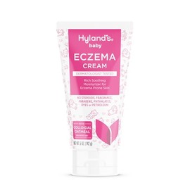 Hylands Naturals Baby Eczema Cream, rico humectante calmante para pieles propensas al eczema, con avena coloidal, 5 onzas                             