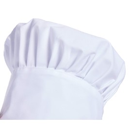 Nanxson CF9015 Unisex Chef's Hat Kitchen Hat with Adjustable Velcro Fastening, White