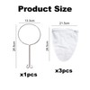 PLLDVEFD 1 Piece Stainless Steel Ring, 3 Piece Filter Bag,