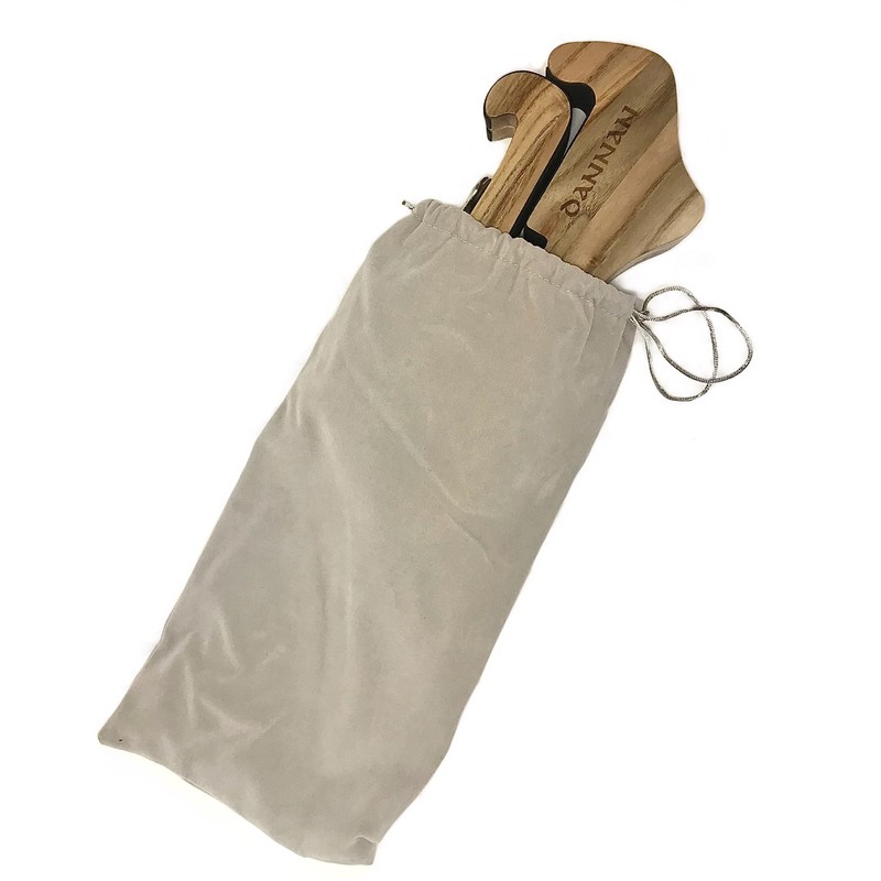 Foldable Wooden Guitar Stand by Dannan in Light Walnut