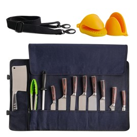 Baobab County - Bolsa enrollable para cuchillos (azul marino)