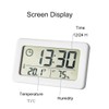 Lancoon Electronic Thermo-Hygrometer, Small Clock with Temperature, Humidity, ℃/℉ Switch,
