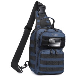 ATBP Tactical Sling Backpack With Holster Military Crossbody Bag for Men Single Shoulder Back Pack 10L