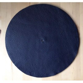 Universal Premium Deer Hide Leather Turntable Mat - Handmade in Los Angeles