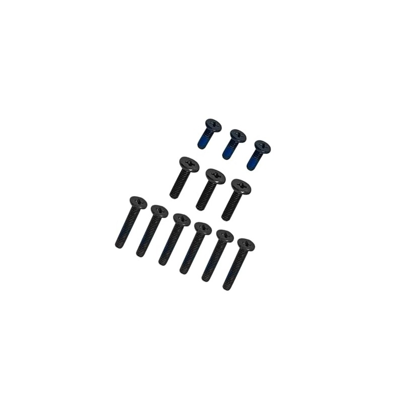 Gintai 12PCS(6long 3 Medium 3short) Black Laptop Bottom Case Screws