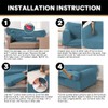 PrinceDeco T Cushion Sofa Slipcover 4 Pieces Sofa Covers for