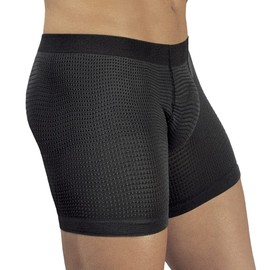 RedMoby Solidea-0300A5-S-NE Active Massage 15 mmHg Mens Boxer Brief - Black44; Small