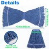 Commercial Mop Head Replacement 6 Pack, Heavy Duty Cotton Mop