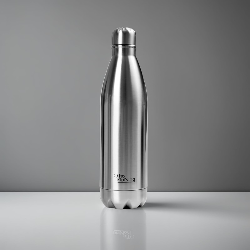 Stainless Steel Water Bottle 1L -Otto Koning- Double Wall Vacuum