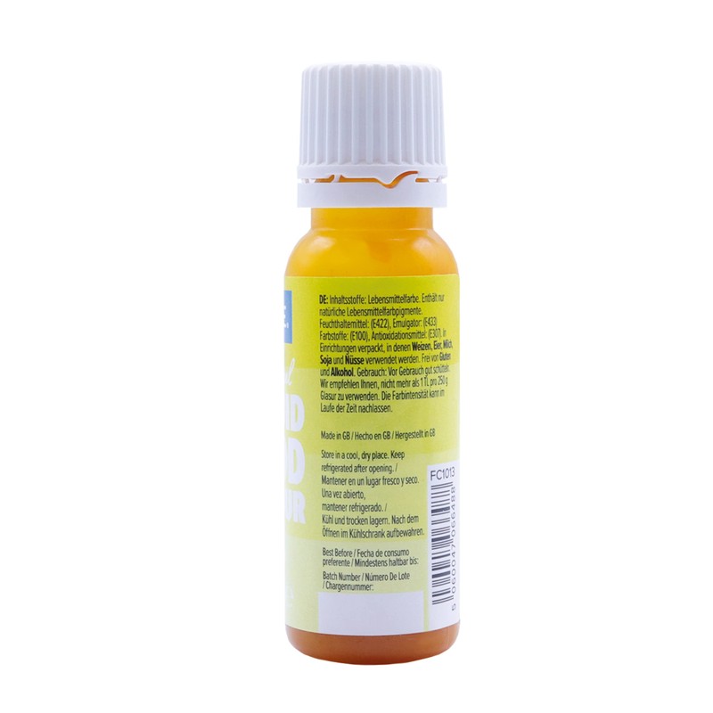 PME 100% Natural Food Colour Liquid - Lemon Yellow (25ml)