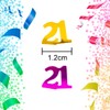 14g Multicolour 21st Birthday Confetti Foil Metallic Glitz Table Scatter