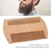 Lice Comb, Wooden Beard Comb, Professional Portable Double Sided Fine