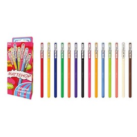 Bolígrafo Pentel Matte Hop Original + Sweet Color, 14 Colores K110-V14ST