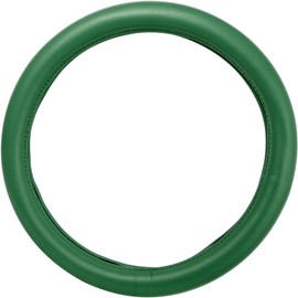 GG Grand General 54076 18 inches Deluxe Steering Wheel Cover Full Green with Green Stitching