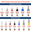 Dual Bootlace Ferrule Crimping Tool, 0.25-6mm² Hexagonal Crimping Tools, Preciva