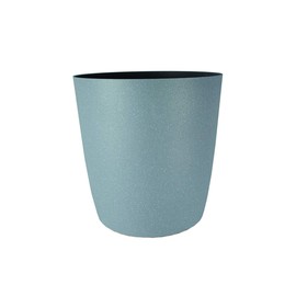 The HC Companies SKR16000A56C008LRDDL Santa Fe Round Plastic Planter, 16", Pebble Gray