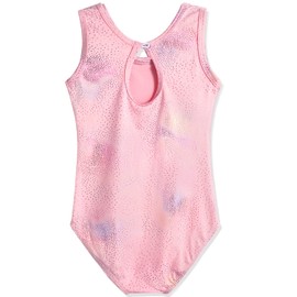 HOZIY Pink Leotards for Girls Gymnastics Ballet Size 9-10 Years Old Sparkles Kids Child