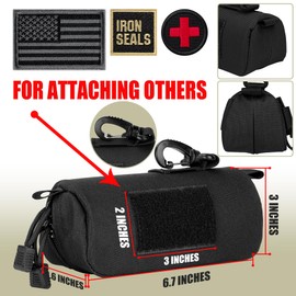 IronSeals Extra Large Tactical Molle Sunglasses Case Oversized Anti-Shock Hard Clamshell Glasses Case, X-Large