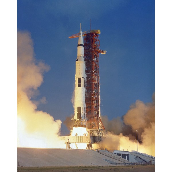 New 8x10 NASA Photo: Apollo 11 Launch, First Men on the Moon