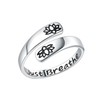 Vekoliry Dandelion Just Breathe Ring for Women 925 Sterling Silver