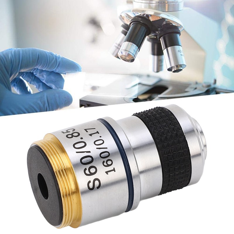 60X Biological Microscope Achromatic Objective Lens RMS Thread 185 Optical