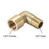 sourcing map Brass Pipe Fitting 90 Degree Elbow 1/8 PT