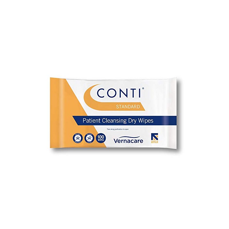 Synergy Healthcare 32cm Conti Soft Large Dry Patient Cleansing Wipes