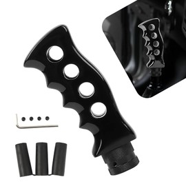 Dogary 1PC Manual Shift Knob, Manual & Automatic Tknife Grip Handle Shift Knob, with Adapter Screws and Wrenches, Universal Automotive Replacement Parts (Black)