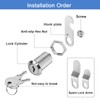 Cylinnda Cabinet Locks with Keys, 1-1/8" Cam Locks Keyed Alike,