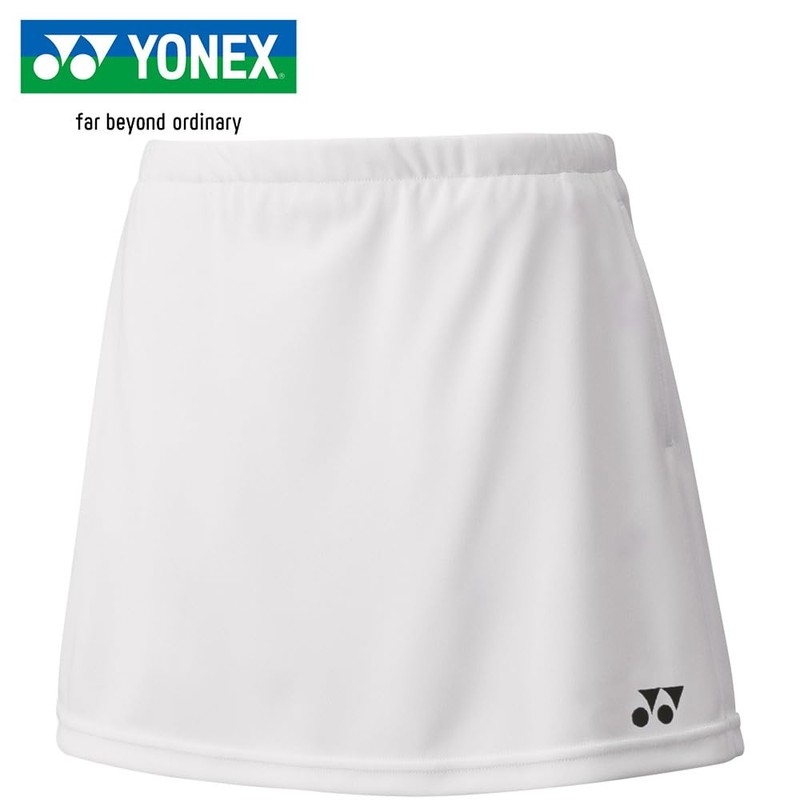 Yonex 26170J Skirt, Skirt with Inner Spats, Girls, white (011)