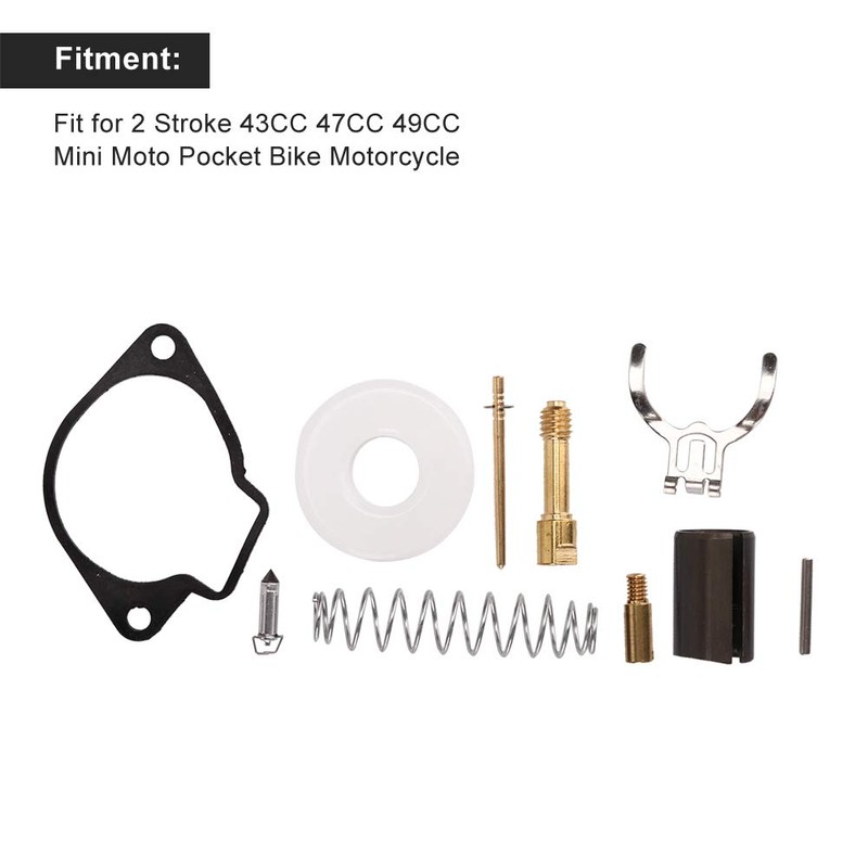 Terisass Carburettor Repair Kit for 2-Stroke 43CC 47CC 49CC Mini