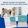Xstamper Ink Stamp, Received. Red Ink (Impression Size: 13 x