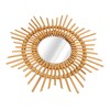 Wall Decor Rattan Mirror Star Shape Unique Simple Handwoven Mirror