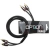 OPTION 2-Channel RCA Cable - 1 Metre - Double Shielded