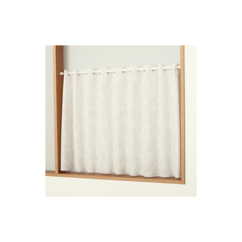 2643 Cafe Curtain, Invisible from Outside, Bathroom, Image, Blindfold, Tree
