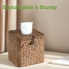 S310 Tissue Box Cover Square, Woven Tissue Box Holder with