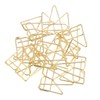 100PCS Metal Crown Paper Clips Multifunctional Rustproof Electroplating Process Prevent