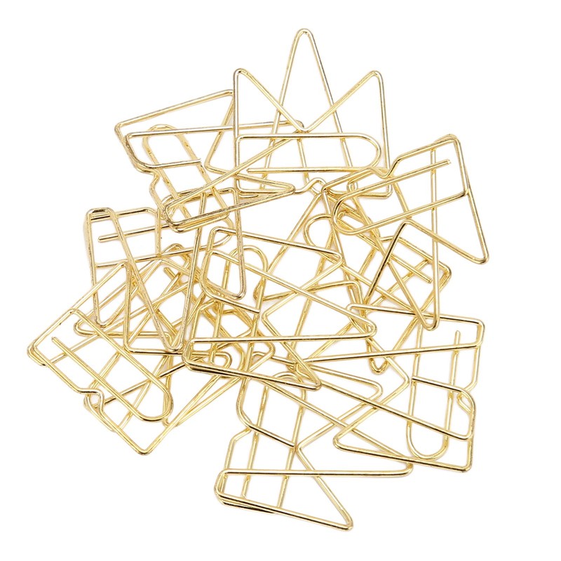 100PCS Metal Crown Paper Clips Multifunctional Rustproof Electroplating Process Prevent