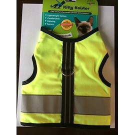 Kitty Holster Reflective Safety Harness Extra Small Neon Yellow