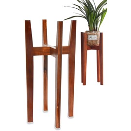 MAVOTER 24" Tall Plant Stand | Tall Plant Stands Indoor, Mid Century Plant Stand | Suitable for Plant Pots & Water Dispenser Under 10" (Pot & Plant Not Included)