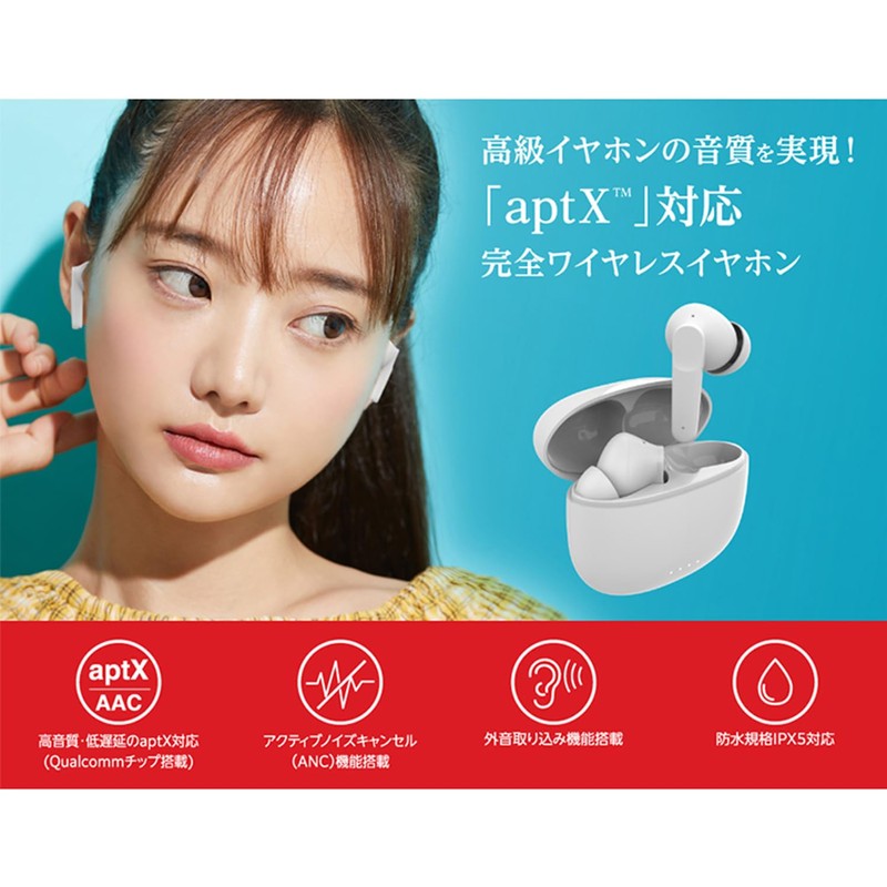 Greenhouse Bluetooth 5.3 IPx5 Wireless Earbuds, AptX Compatible, Low Latency,