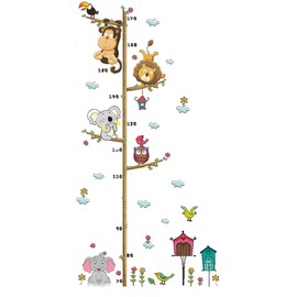 Viniles de estatura Viniles decoracion infantil vinil decorativo recamara niño medidor de altura estatura grafico crecimiento dibujos animados pegatinas decorativas pared