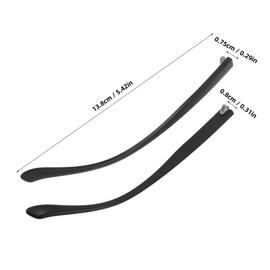 KOMBIUDA 2pairs Eyeglass Repair Kit Replacement Temples Screws Nose Pads and Screwdrivers for Easy Eyewear Maintenance and Adjustments